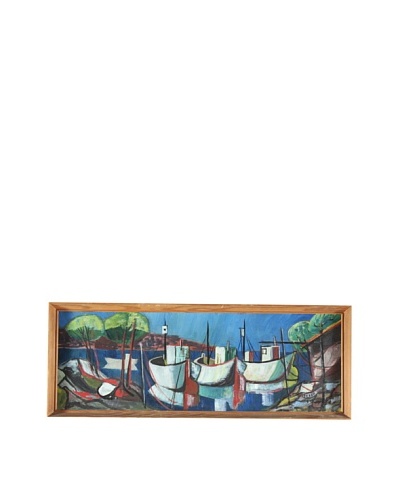 Fishing Boats, Fauvism Framed Artwork