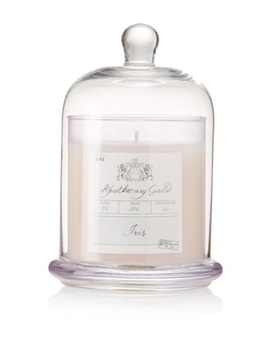 Apothecary Guild Candle Jar with Glass Dome, Iris, Medium