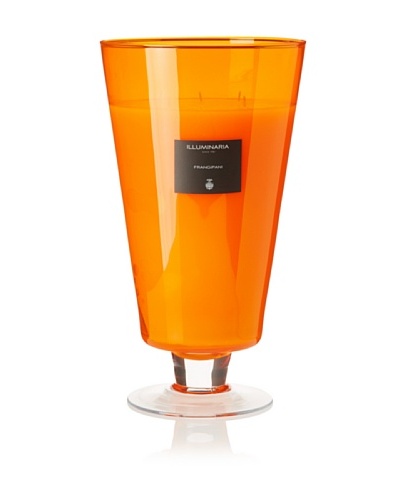 Illuminaria Wax Filled Vase Candle Jar, Orange Frangipani, 110 Oz.