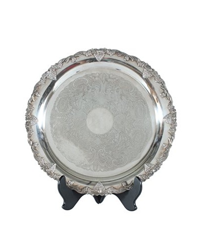 French Silverplate Platter, Silver