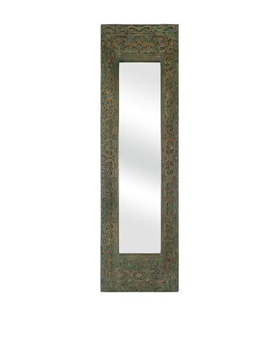 Sanura Wood Carved Rectangle Mirror