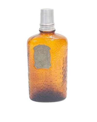 Rare Vintage  Circa 1950 Bourbon Deluxe Amber Glass Flask