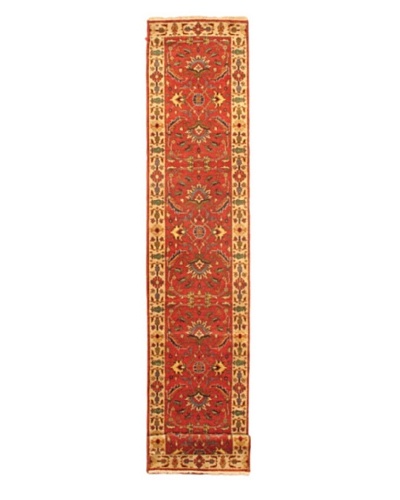 Hand-knotted Sarabi Transitional Runner Wool Rug, Red, 2' 8 x 20' 1 Runner