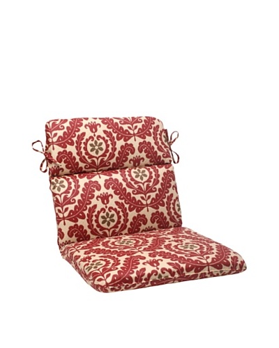 Waverly Sun-n-Shade Meridian Henna Chair Cushion [Red/Brown/Tan]