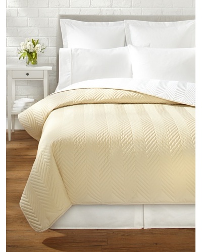 Percale Quilted Coverlet, Sahara, Queen