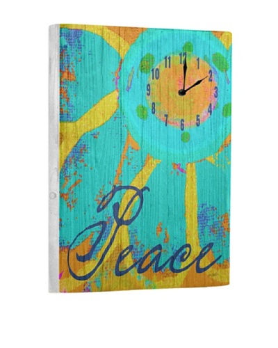 Peace Flower Reclaimed Wood ClockAs You See
