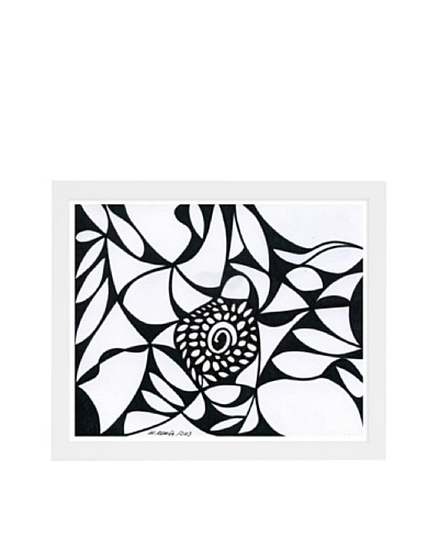 Manuel Roman Blossom Framed Art, Black/White