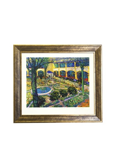 Vincent Van Gogh The Courtyard of the Hospital at Arles Limited Edition Giclée