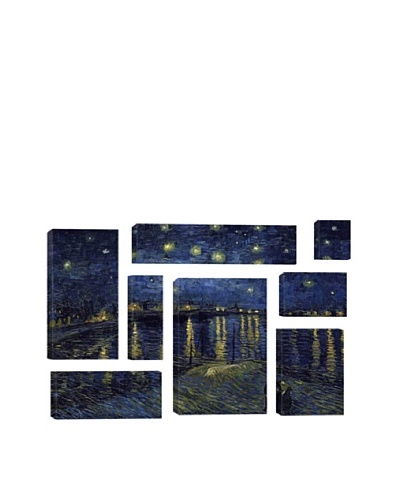 Vincent Van Gogh Starry Night Over The Rhone 8-Piece Giclée Canvas Print