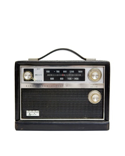 Vintage Arvin Radio, Black/Metal