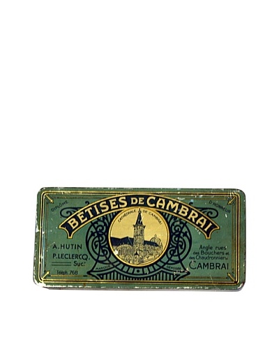 Vintage Bestises de Cambrai Tin, Aqua/Cream
