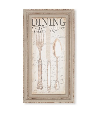 Wood-Framed Dining Print, 22 x 12