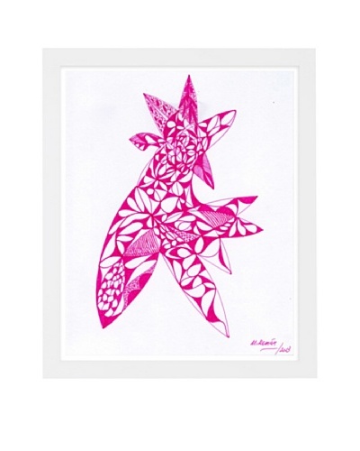 Manuel Roman Agri Rosea Framed Art, Pink/White