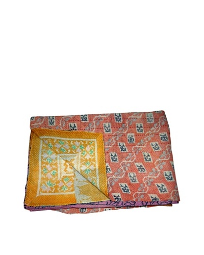 Vintage Karishma Kantha Throw, Multi, 60″ x 90″