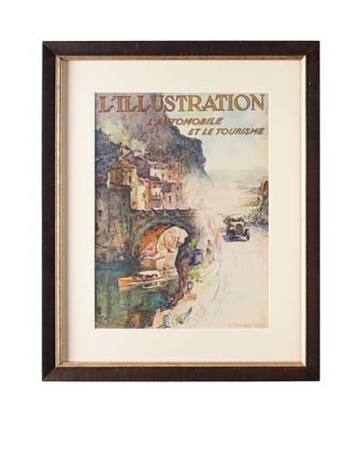 Original French L'Illustration Magazine Cover by Montagne, 1926