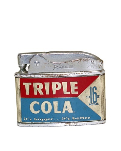 Vintage Circa 1950's Triple Cola 16-Oz Bottles Advertisement LighterAs You See
