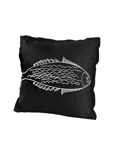 Single Fish Design Throw Pillow
