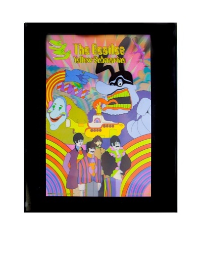 The Beatles Yellow Submarine Framed 3-D Hologram Poster