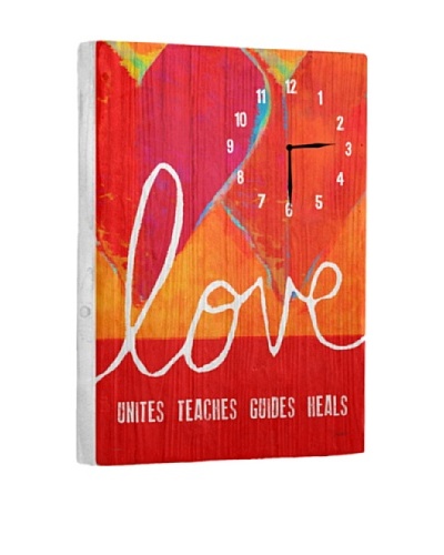 Love Unites Teachers Guides Heals Reclaimed Wood Clock