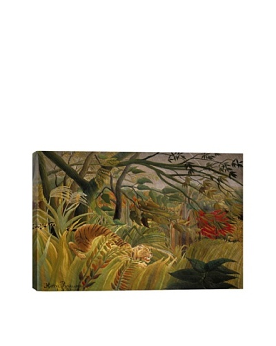 Tiger in a Tropical Storm (Surprised) 1891 by Henri Rousseau Giclée on Canvas