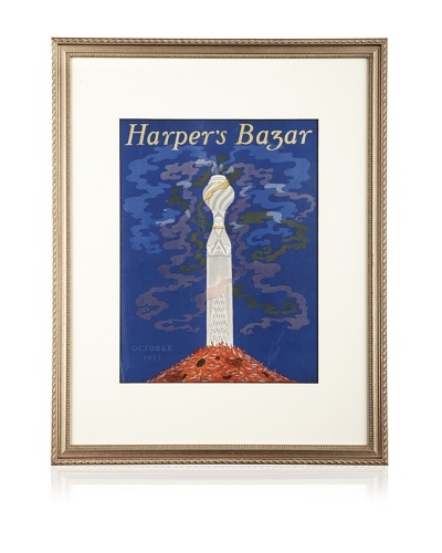 Original Harper's Bazaar cover dated 1923. by Erte. 16X20 framed