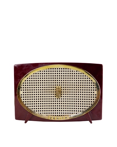 Vintage Zenith Radio, Burgundy