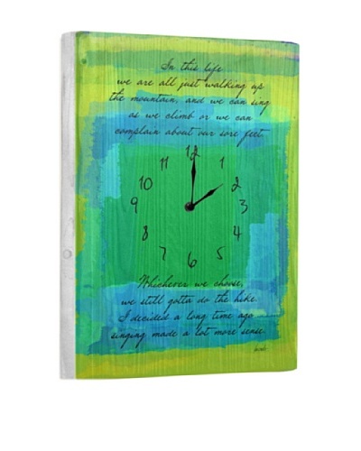 In This Life Reclaimed Wood Clock