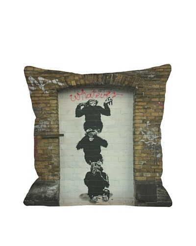 Banksy Monkey Business Pillow