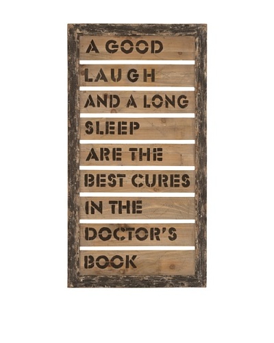 Inspirational Quote on Wooden Plank