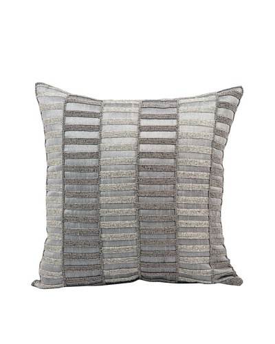 Joseph Abboud Stripe Pillow, Grey, 16 x 16