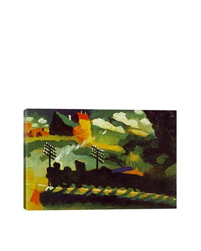 Wassily Kandinsky's Murnau View with Railway and Castle Giclée Canvas Print