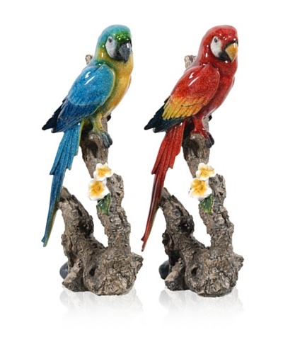 Set Of 2 Parrots [Multi]