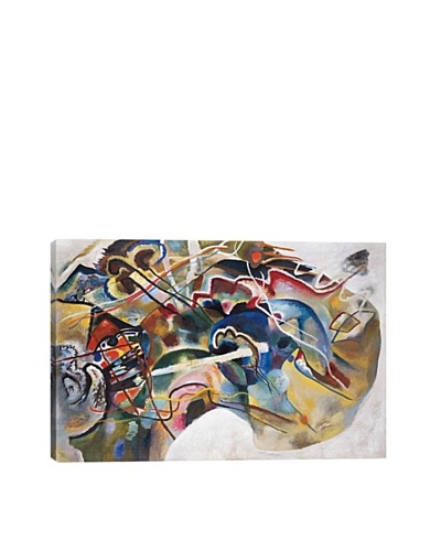 Wassily Kandinsky's Painting with White Border Giclée Canvas Print