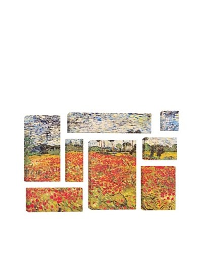 Vincent Van Gogh Field of Poppies 8-Piece Giclée Canvas Print