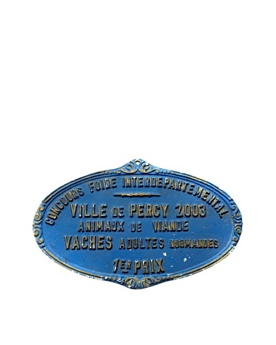 Steel French Sign Concours Foire Interpartemental Ville de Percy 2003 1er Prix