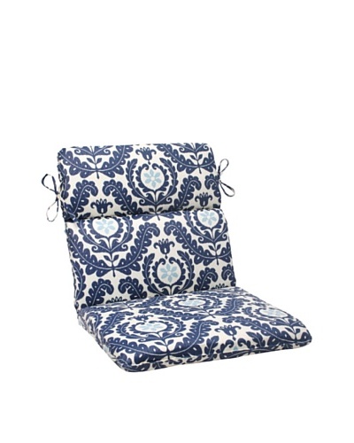 Waverly Sun-n-Shade Meridian Pool Chair Cushion [Navy/Aqua/Cream]