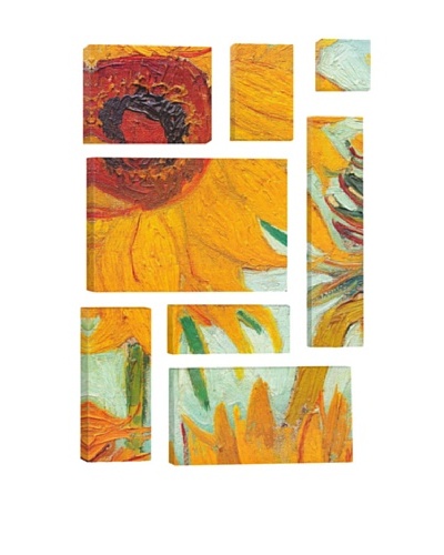 Vincent Van Gogh Twelve Sunflowers (Detail) 8-Piece Giclée Canvas Print