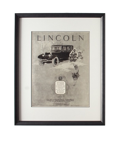 Original French Lincoln Advertisement ,1925As You See