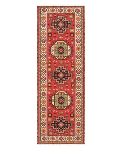 Hand-Knotted Royal Kazak Wool Rug, Red, 2' 9 x 8' 3 Runner