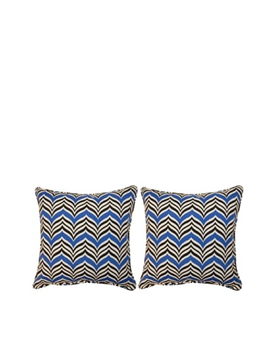 Ripple Effect Set of 2 Corded 17 Pillows