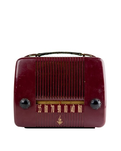 Vintage Emerson Radio, Burgundy