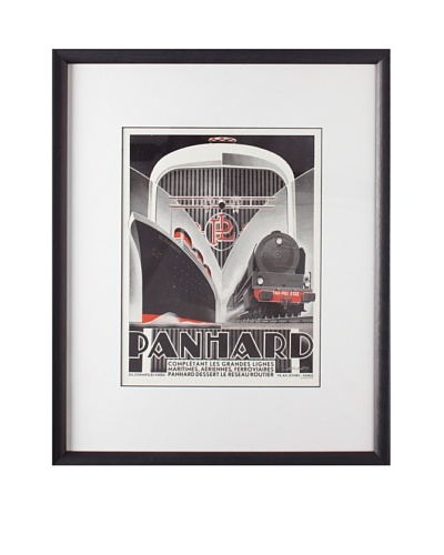 Original French Panhard Engine Advertisement by A. Kow, 1932