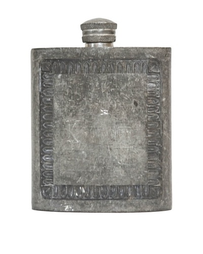 Vintage Circa 1940's Etched Flask