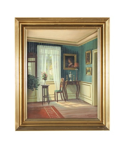 Interior, Frederik Wilhelm Svendsen Framed Artwork
