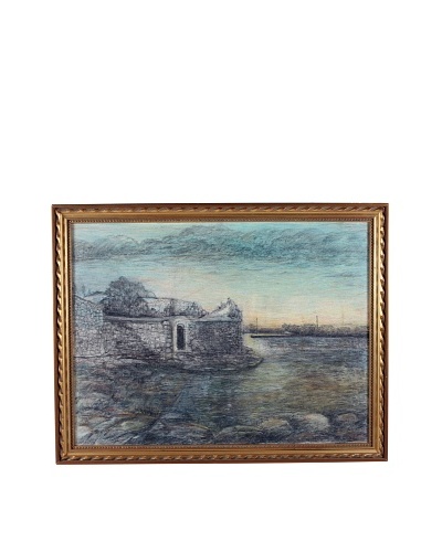 Coastal Ruins, 1953 Framed Artwork