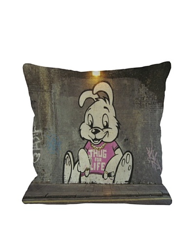 Banksy Thug for Life Bunny Pillow