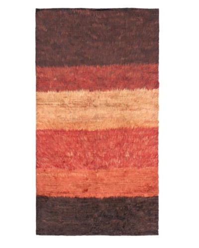 Rabat Long Hair Modern Rug, Dark Copper, 3' 9 x 6' 11