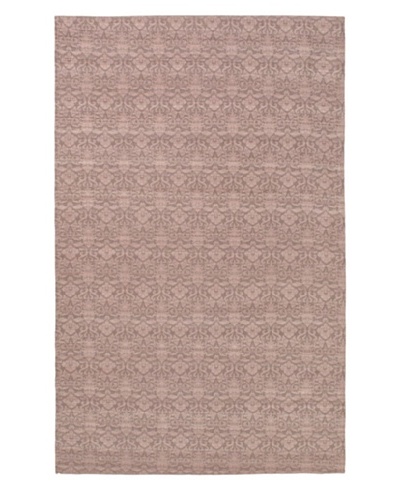 Hand-Woven Dhurrie Rug, Pink, 5' 1 x 8'