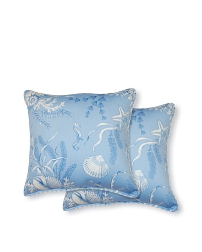 Set of 2 By the Sea Pillows [Blue]