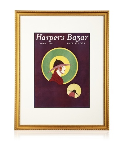 Original Harper's Bazaar cover dated 1923. by unknown. 16X20 framedAs You See